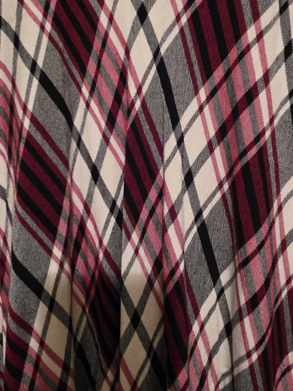 Chaps Plaid Maxi Skirt in Red , Black, and Cream Size XL - Picture 4 of 7